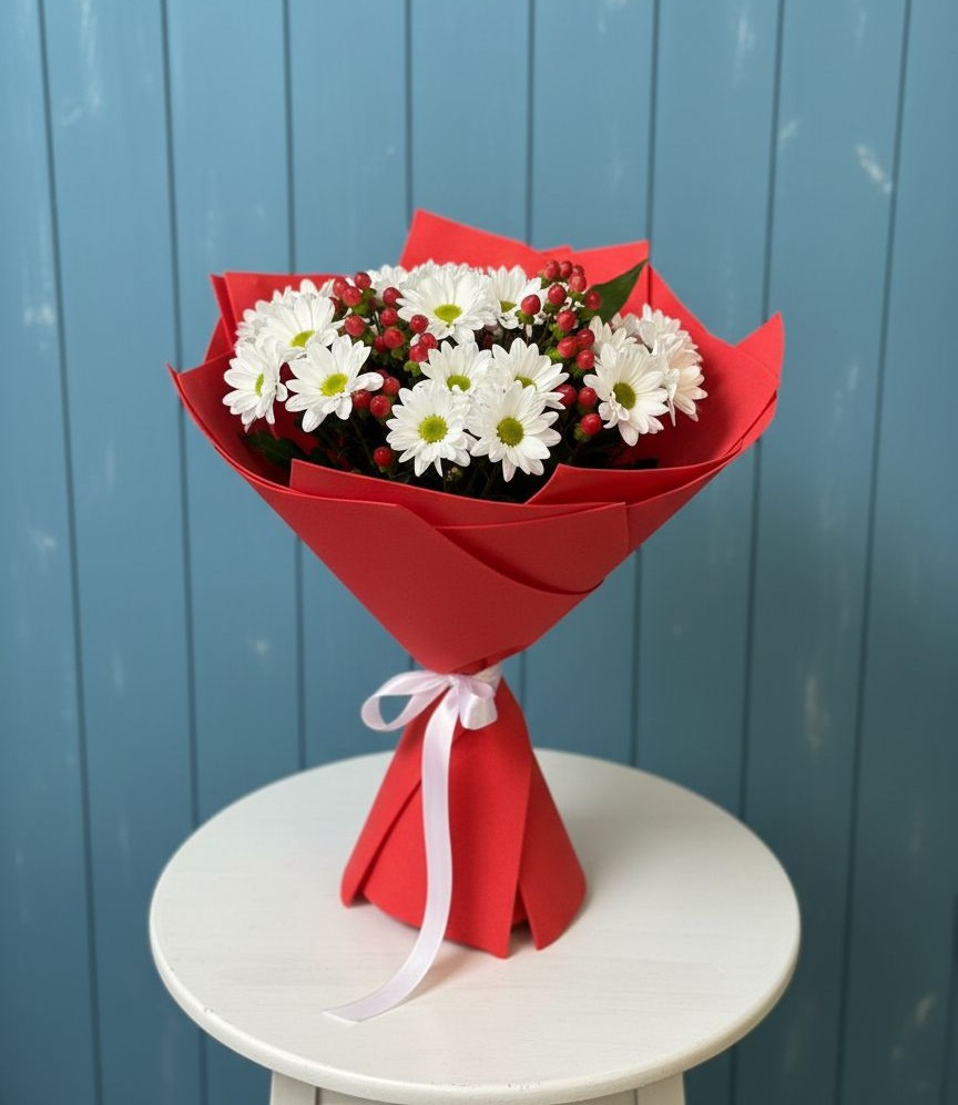 Букет цветов из: Хризантемы в Слободском