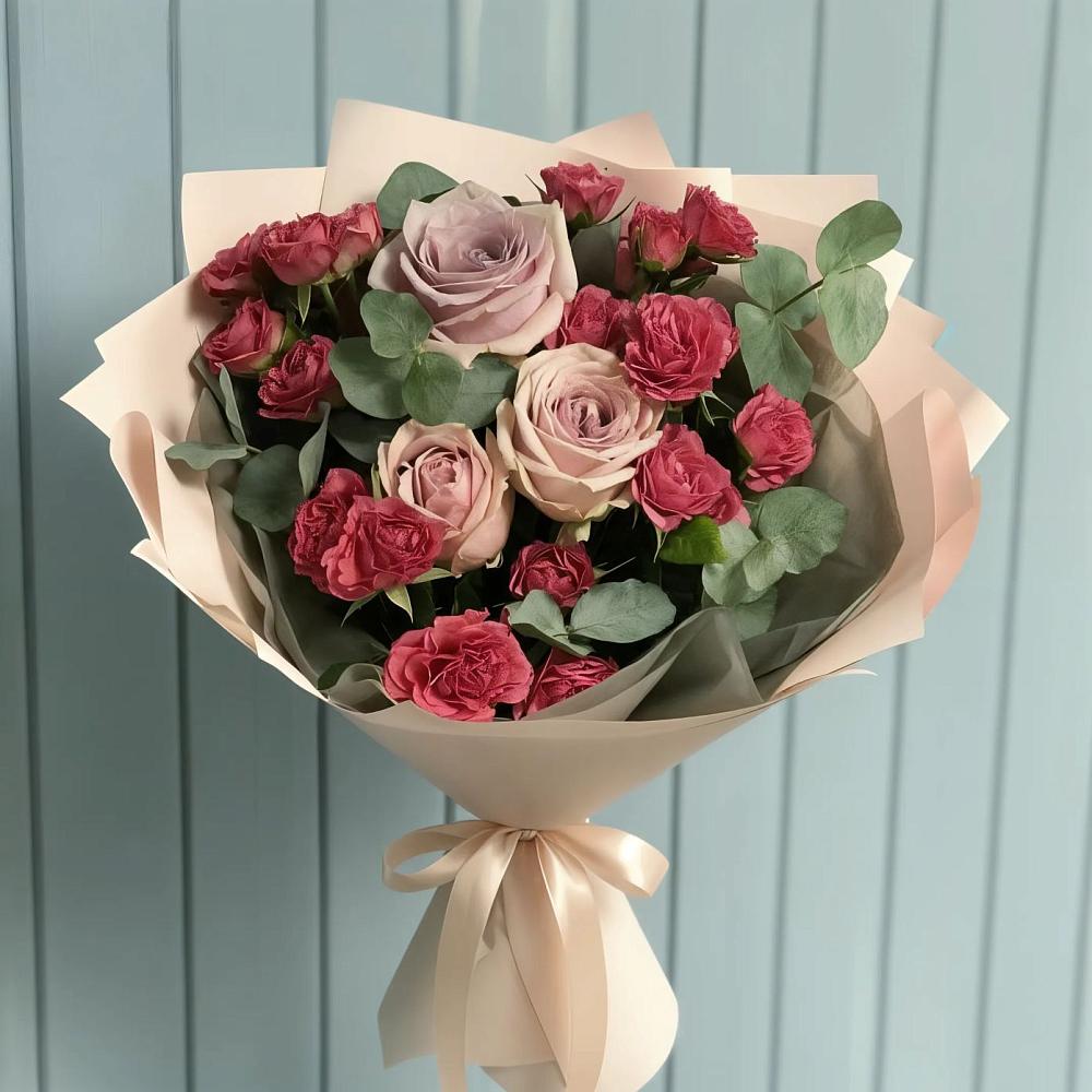 Букет цветов из: Гвоздики и Розы в Слободском
