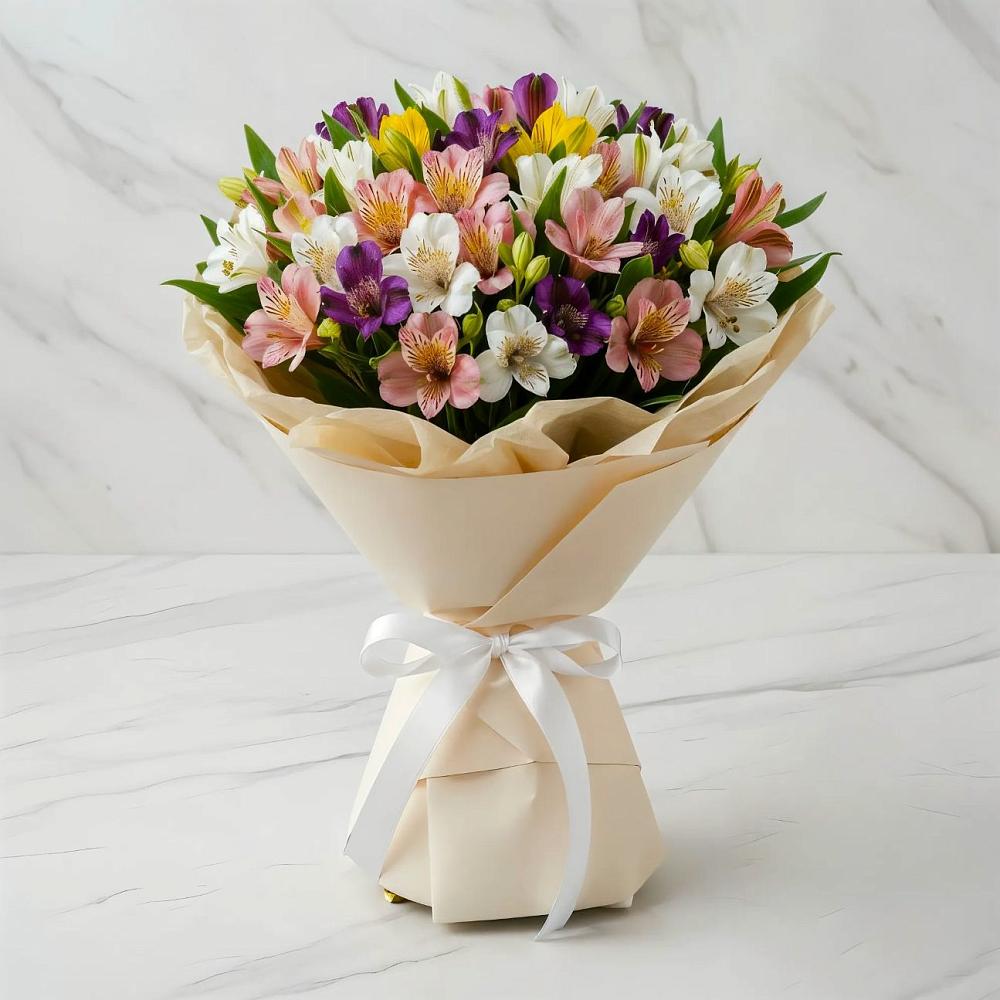 Букет цветов из: Альстромерии в Слободском