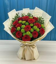 Букет цветов из:  Розы и Хризантемы #REPLACE_PRED# Слободском