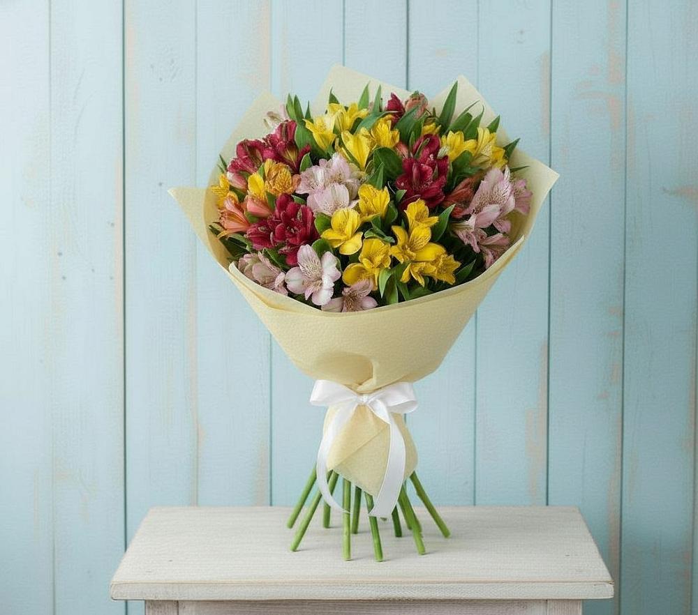 Букет цветов из: Альстромерии в Слободском